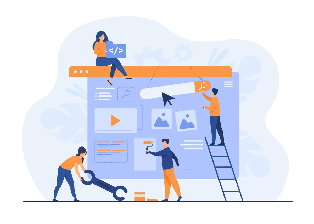 Illustration representing ongoing website maintenance and support for Fiji businesses.
